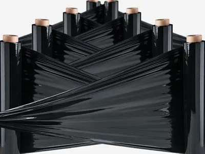 Schrumpffolie schwarz auf Rolle