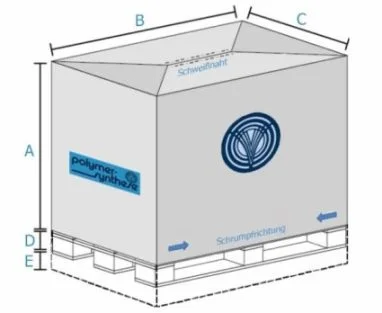 Euro pallet for shrink hood