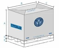 Euro pallet for shrink hood